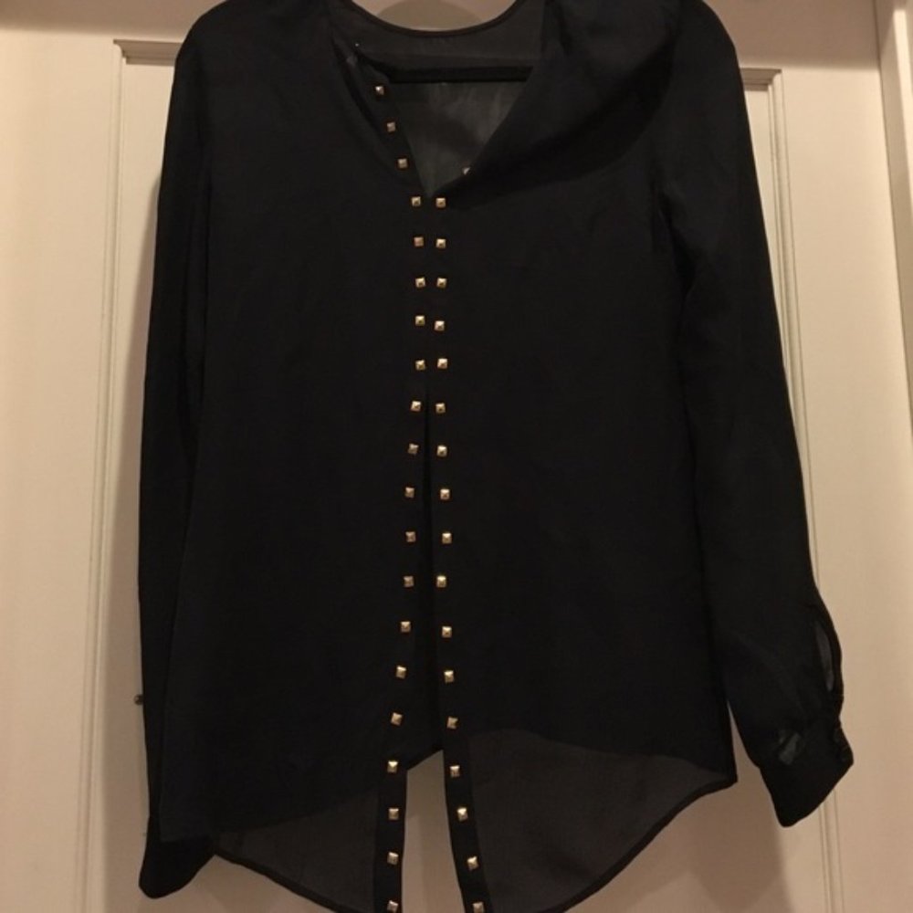 Black Silk Parker Top